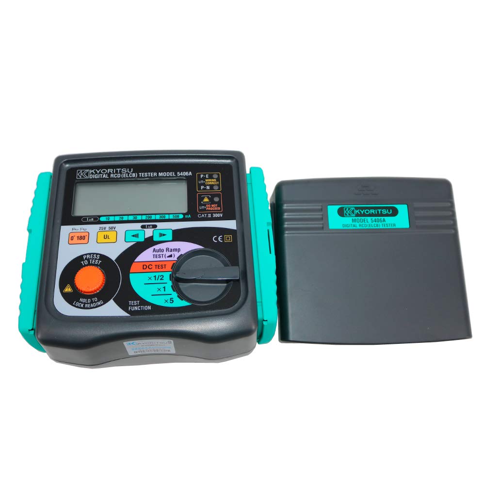 Graigar KYORITSU 5406A Digital RCD (ELCB) Testers High Accuracy with 3 LED for Checking Correct Wiring Status