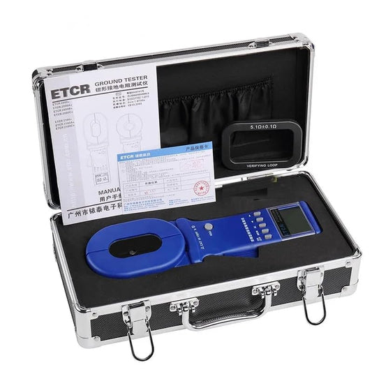 Graigar ETCR2000B+ Electric Power Clamp Earth Resistance Tester Clamp Meter Range 0.01-1200ohm