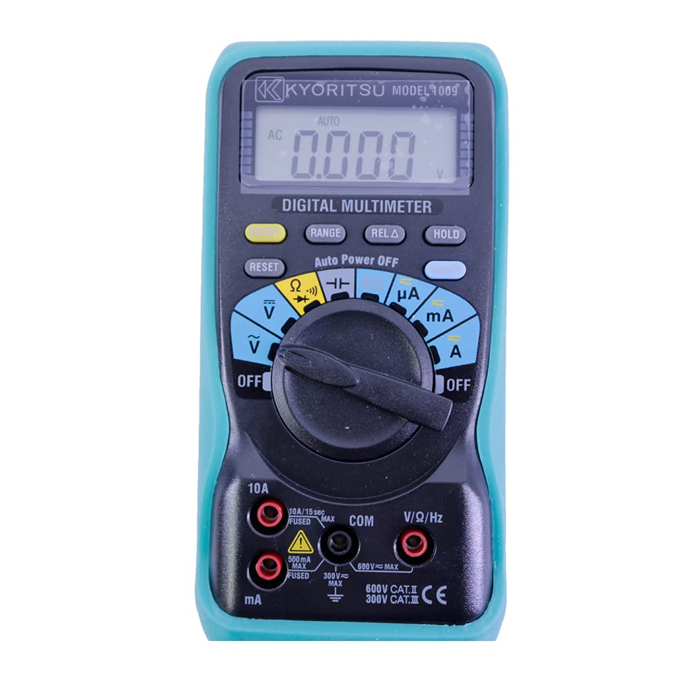 Kyoritsu1009 Handheld Digital Multimeter AC/DC Voltage Current Meter 4000 Counts Display 10A Kew1009