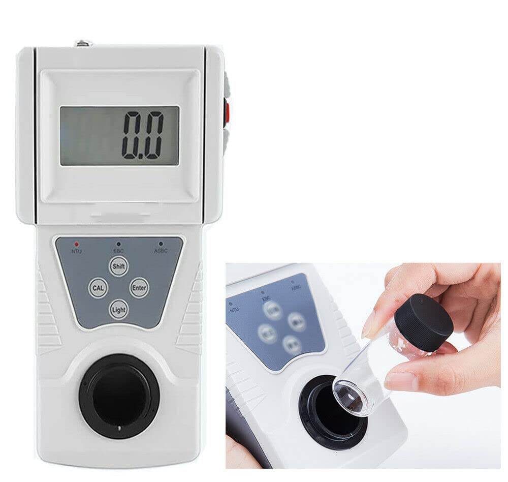 Lab Turbidity Meter, Handheld Portable Turbidimeter for Testing Turbidity of Liquids, Measuring Range 0-200 NTU,