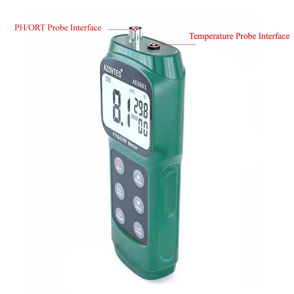 AE6601 Handheld Digital Water pH Meter Temperature Meter PH & ORP Meter Range 0.00~14.00pH