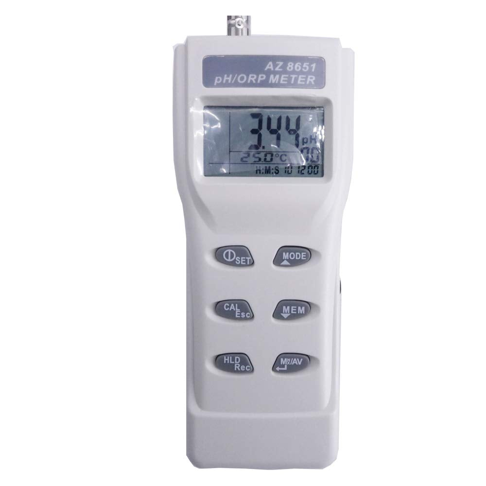 Graigar AZ8651 Handheld pH Meters/ORP Meter pH Meter/ORP Tester Water Quality Analyzer Oxidation Reduction Potentiometer 0 to 14 PH Range