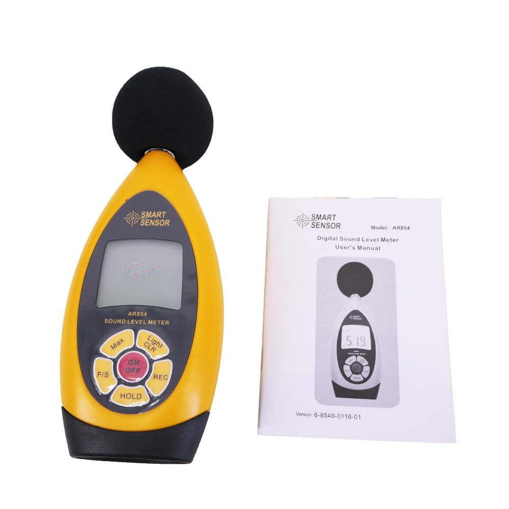 Smart Sensor AR854 Digital Sound Level Meter Noise Level Meter with Software 30~130dBA 20Hz~8KHz