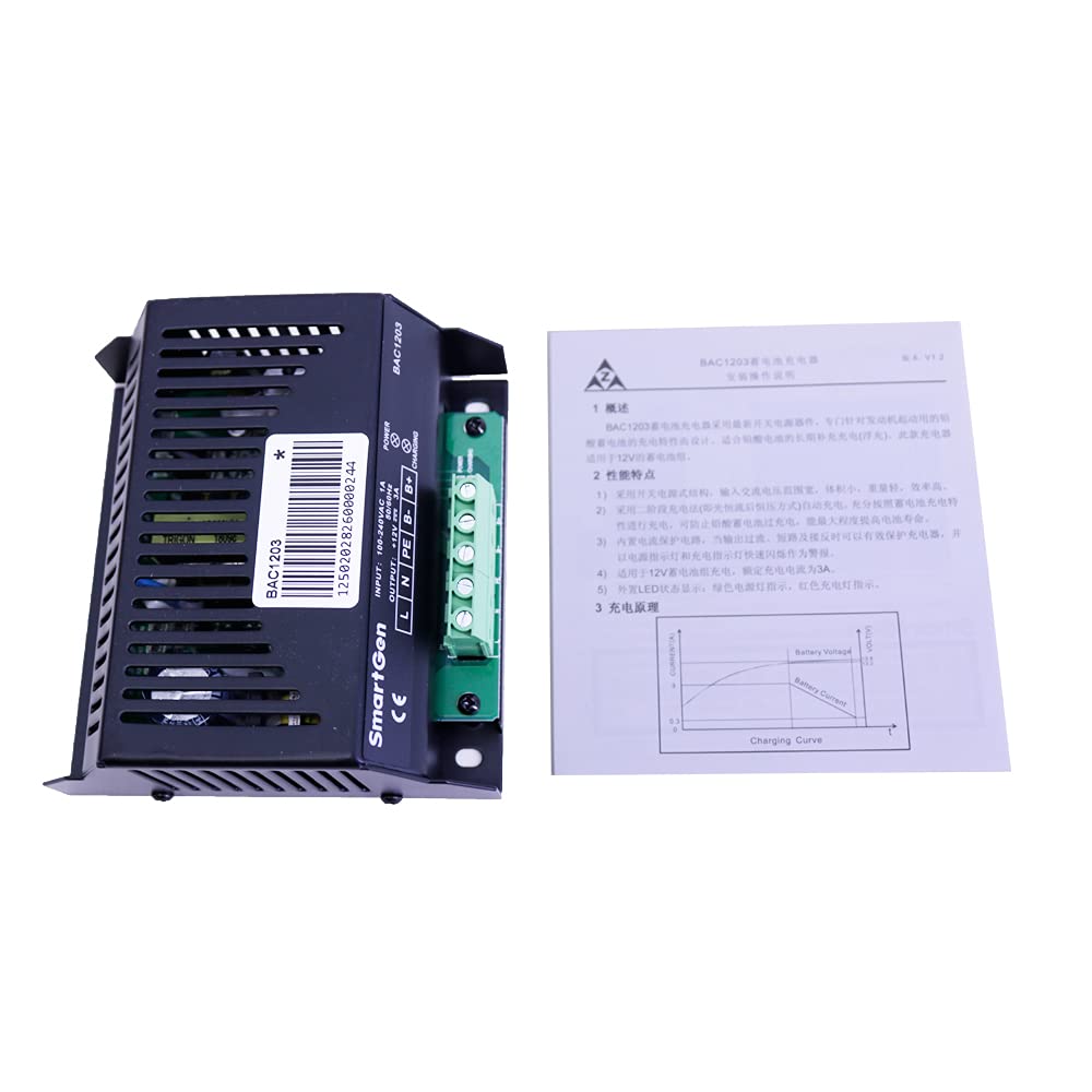 SmartGen BAC1203 Auto Battery Charger Generator Controller AC Input Frequency(50/60) Hz