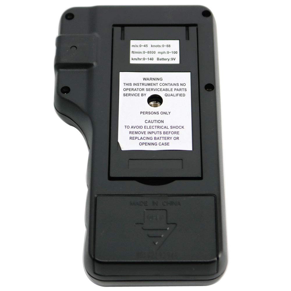Graigar AR826+ Digital Portable Anemometer Air Volume Meter Anemometer Tester Electronic Wind Speed Meter