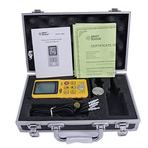 Graigar AR860 Digital Ultrasonic Thickness Gauge Tester Meter 1.00 to 300.00mm Steel Sound Velocity 1000 to 9999m/s