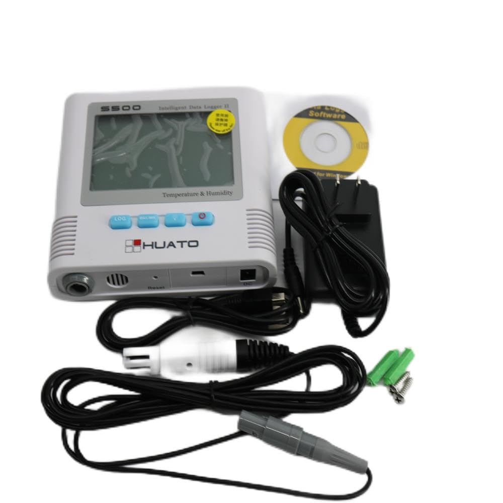 S500-EX Digital Alarm Temperature Humidity 2 Channels Data Logger -40~+85C 0~100% RH with 3 Meters Enternal Sensor