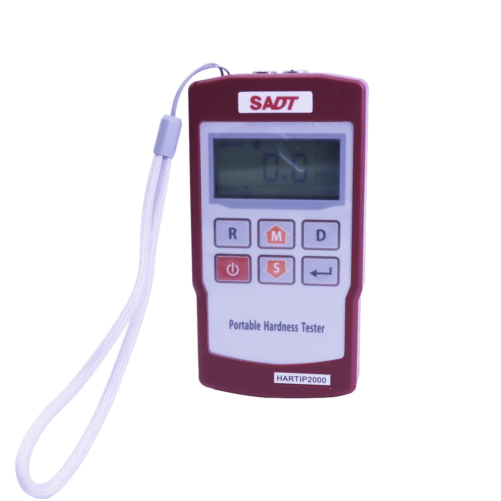 Graigar HARTIP2000 Portable Digital Leeb Hardness Tester Gauge HARTIP-2000 Hardness Scale HL HRC HRB HB HV HS 170 to 960 HL Leeb Hardness Tester with RS232 Interface Metal Durometer 300 Data Hold