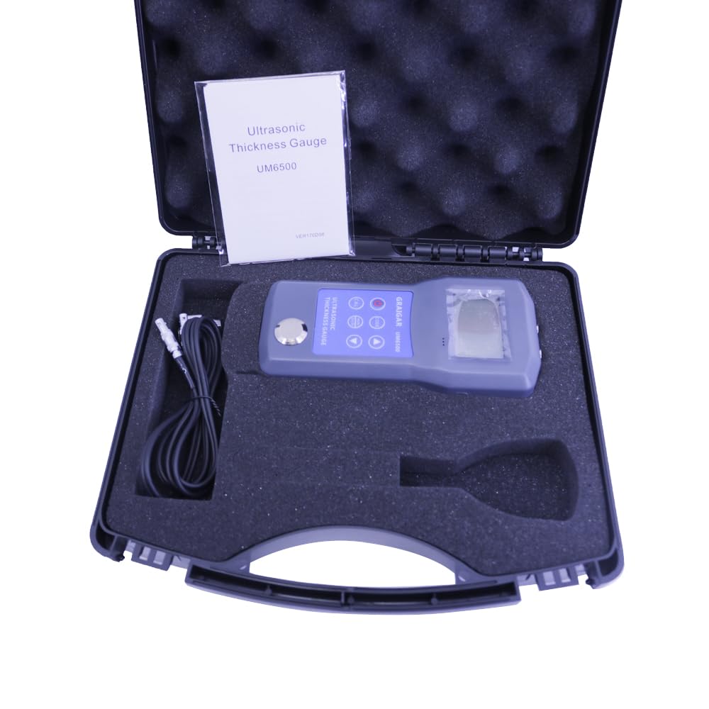 Graigar UM6500 Portable Digital Ultrasonic Thickness Gauge Meter 1.0-245mm 0.05-8inch
