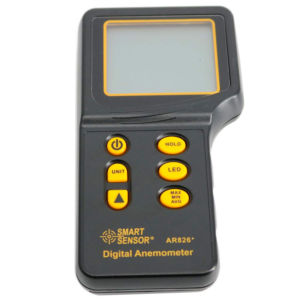 Graigar AR826+ Digital Portable Anemometer Air Volume Meter Anemometer Tester Electronic Wind Speed Meter