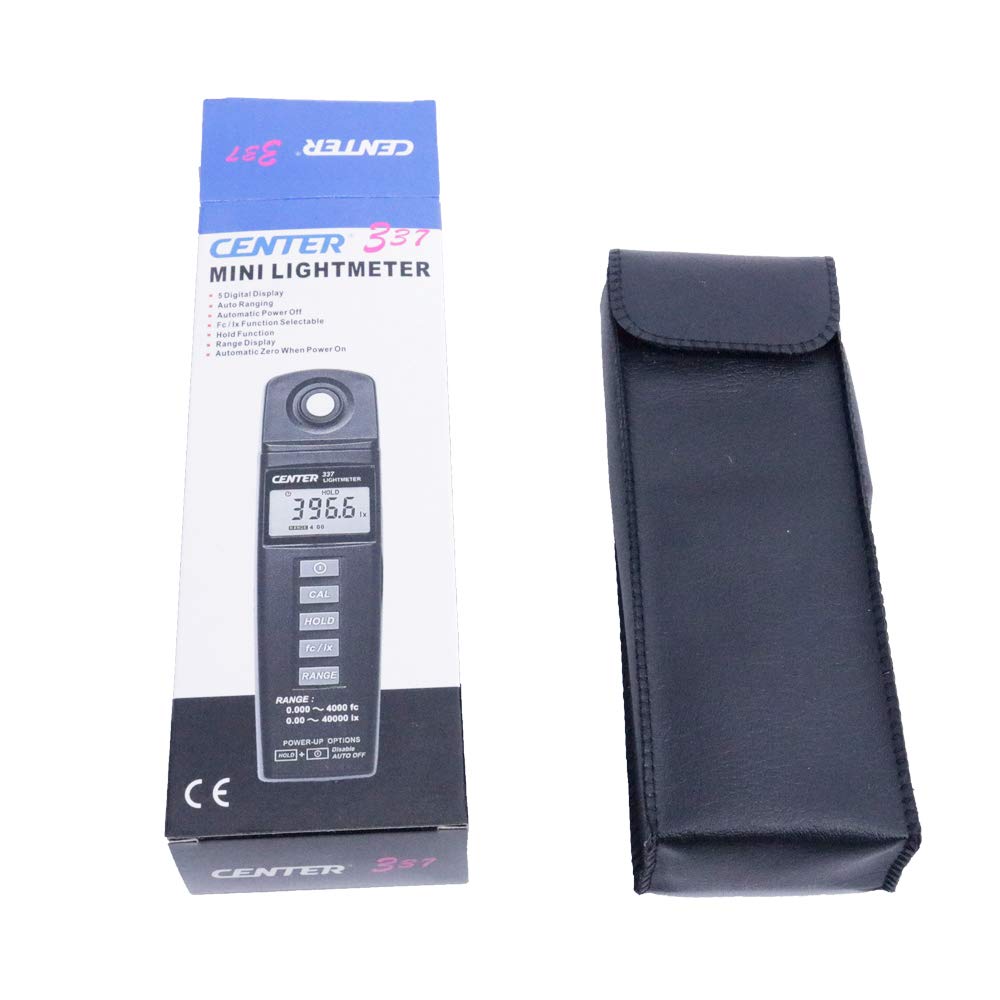 CENTER-337 Digital Mini Light Meter Lightness Tester Bulb Brightness Gauge Lux Meter 0.00~40000 lx