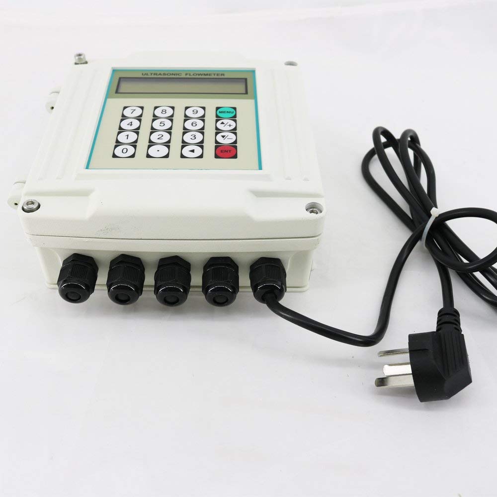 TUF-2000SW+TS-2 Fixed Ultrasonic Flow Meter for DN15-100mm Pipe Liquid Flowing Measuring 0.59-3.93inch Pipeline