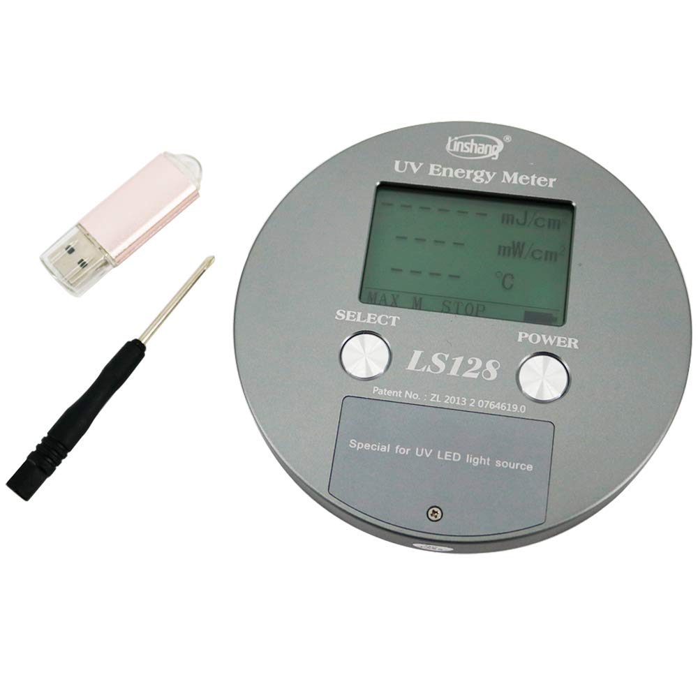 Graigar UV Energy Meter LS128 UV Power Puck Integrator with Power Temperature Curve Energy for 340nm to 420nm UV LED UV Curing