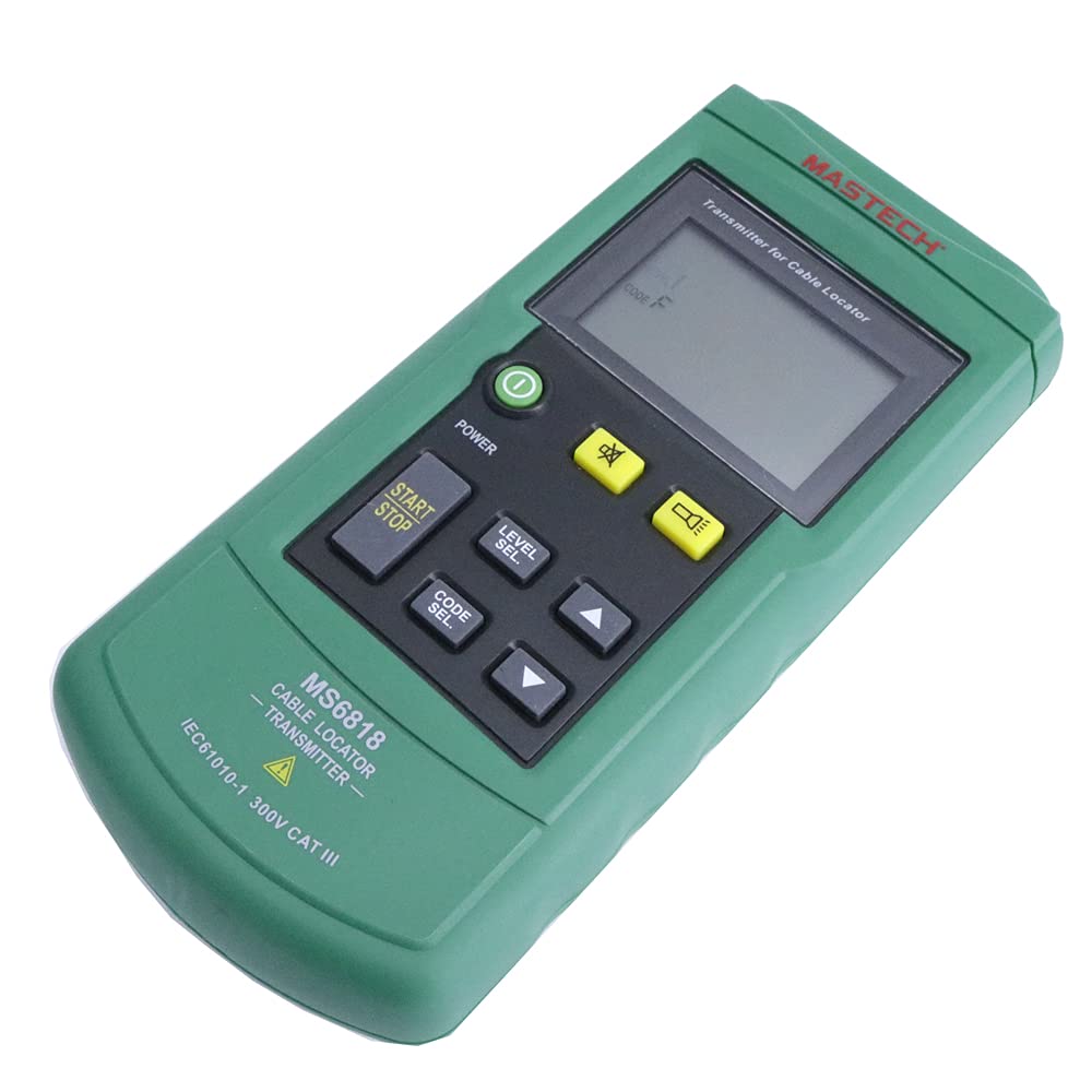 Mastech MS6818 Digital Wire Cable Tracker Transmitter Underground Cable Locator Electrical Line Detector 0-2.5m Wall Cable Depth Measurement