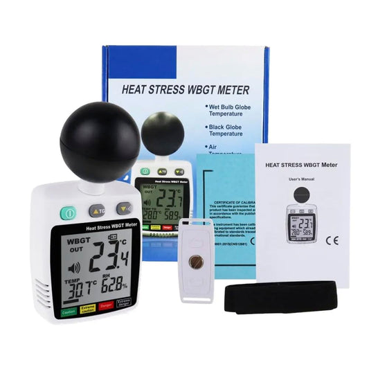 Tenmars TM-288 Heat Stress WBGT Meter Black-Globe/Air Temperature Meter Humidity Tester