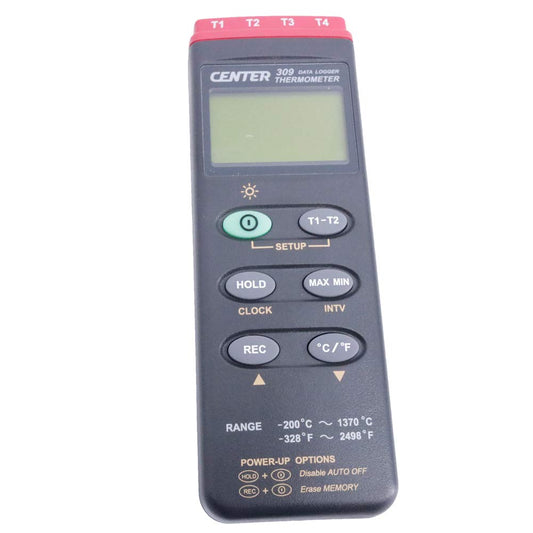 CENTER-309 Digital K Type Thermocouple Thermometer Four Channels Temperature Meter Records Datalogger