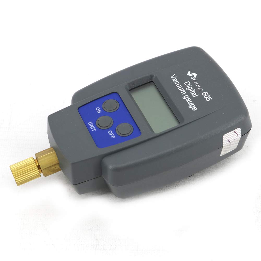 Graigar SUMMIT-605 Digital Vacuum Gauge Single Pressure Gauge with LCD Backlight SUMMIT605 Digital Vacuum Gauge Tester Meter
