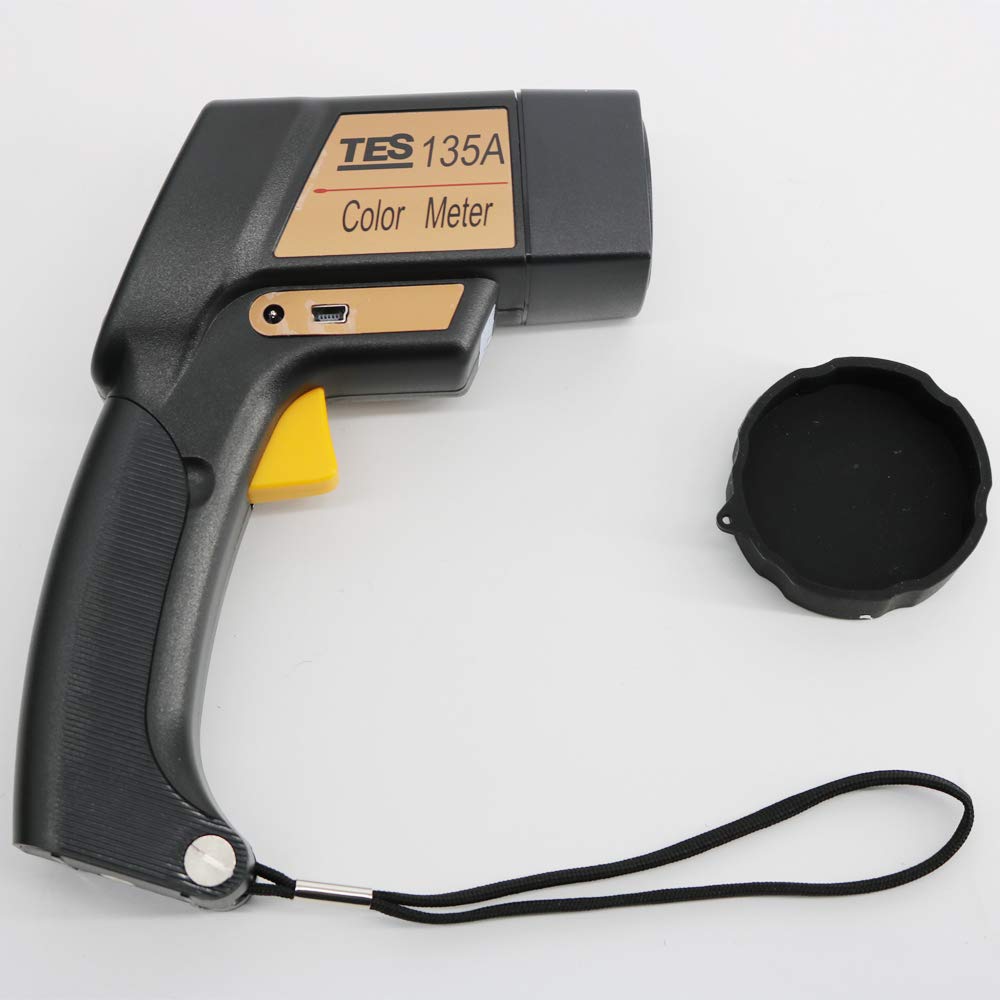 Graigar TES-135A Color Meter Portable Color Difference Meter (LCD Display) Colorimeter with USB Datalogger