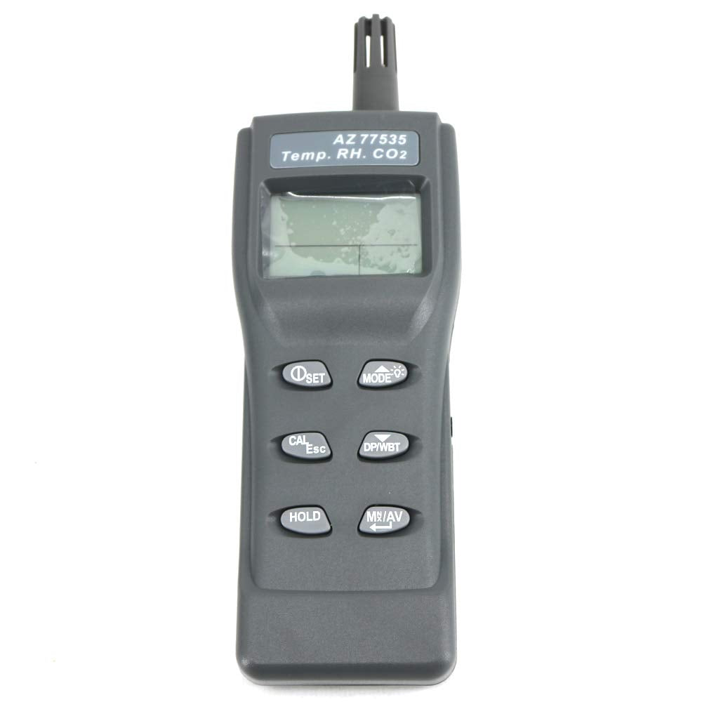 AZ77535 Portable CO2 Gas Analyzer Temperature Humidity Meter Digital Carbon Dioxide Tester