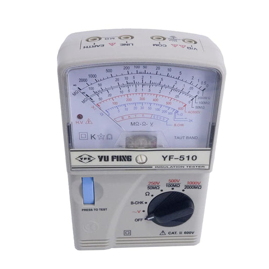 Tenmars YF-510 Pointer Type High Resistance Meter Insulation Tester 0~2000MΩ/DC1000V