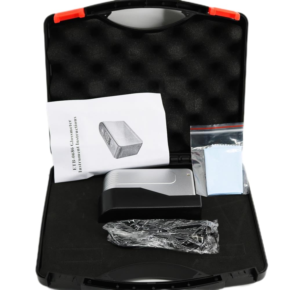 Graigar ETB-0686 Gloss Meter Glossmeter 0-200Gu for Paint Granite Woodware Surface Test Projecting Angle 60°