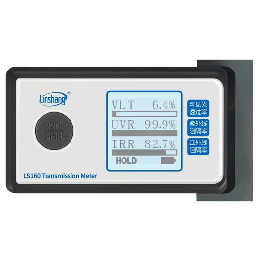 LS160 Transmission Meter Window Tint and Film Meter Ultraviolet and Infrared Rejectiong Rates Tester