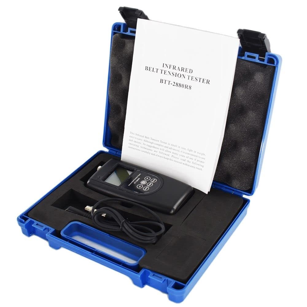 New BTT-2880R8 Infrared Belt Tension Meter Range 10~800Hz Digital Tensiometer