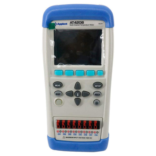 Graigar Thermocouple Temperature Meter AT4208 Handheld Multi-channel Temperature Meter with LCD Display Touch Screen 8 Channels