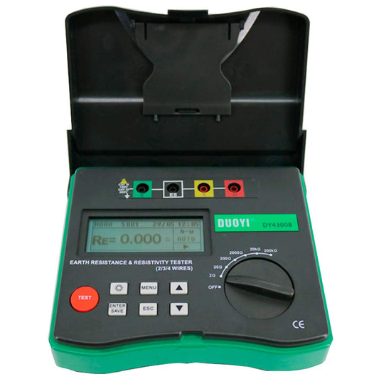 Graigar DY4300B 4-Terminal Multimeter Tester Electrical Instrument Earth Ground Resistance and Soil Resistivity Tester