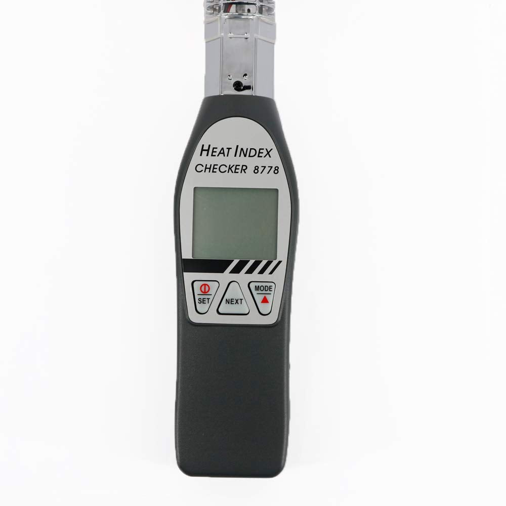 AZ8778 Portable Wet Bulb Globe Temperature Humidity WBGT Heat Stress Monitor Heat Index Checker Digital WBGT Meter with 75mm Black Ball