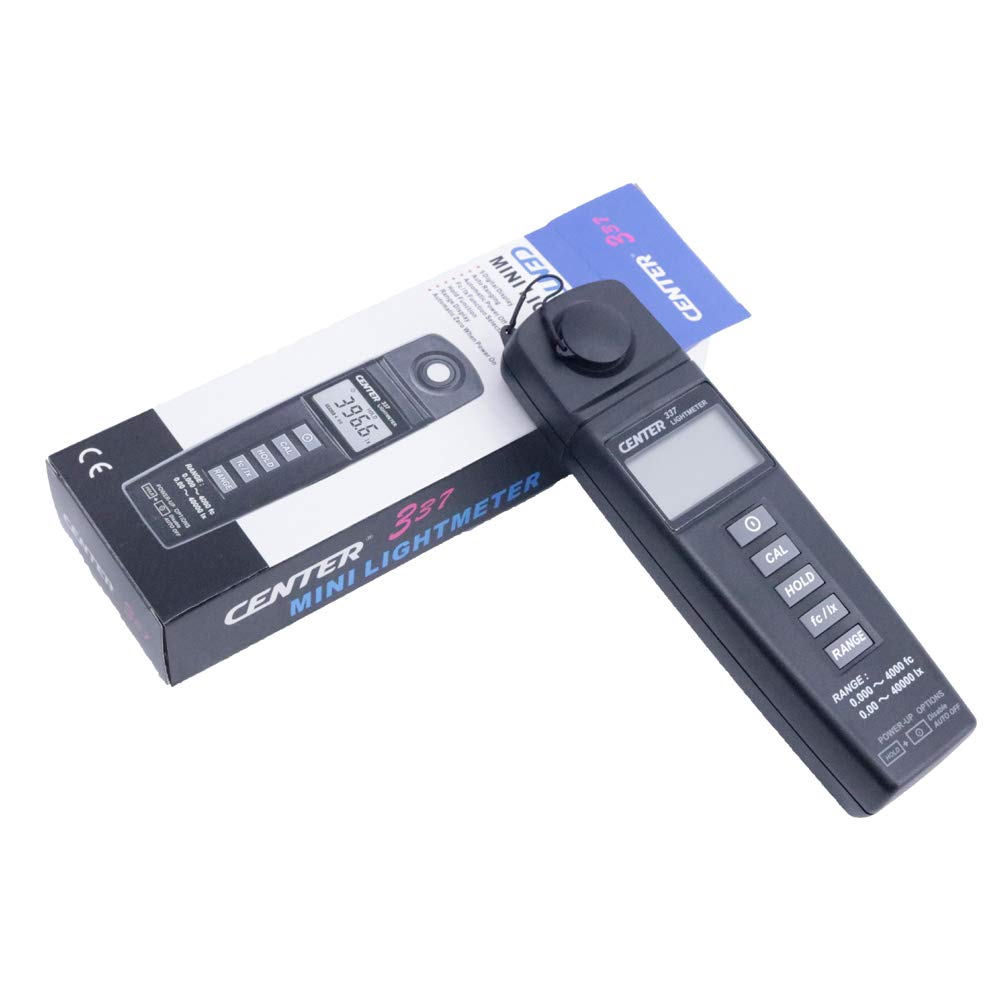 CENTER-337 Digital Mini Light Meter Lightness Tester Bulb Brightness Gauge Lux Meter 0.00~40000 lx