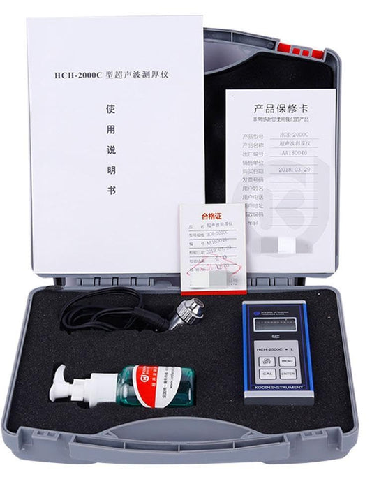 HCH-2000C Ultrasonic Thickness Gauge Range (in Steel) 0.7 to 199.9mm Thickness Meter