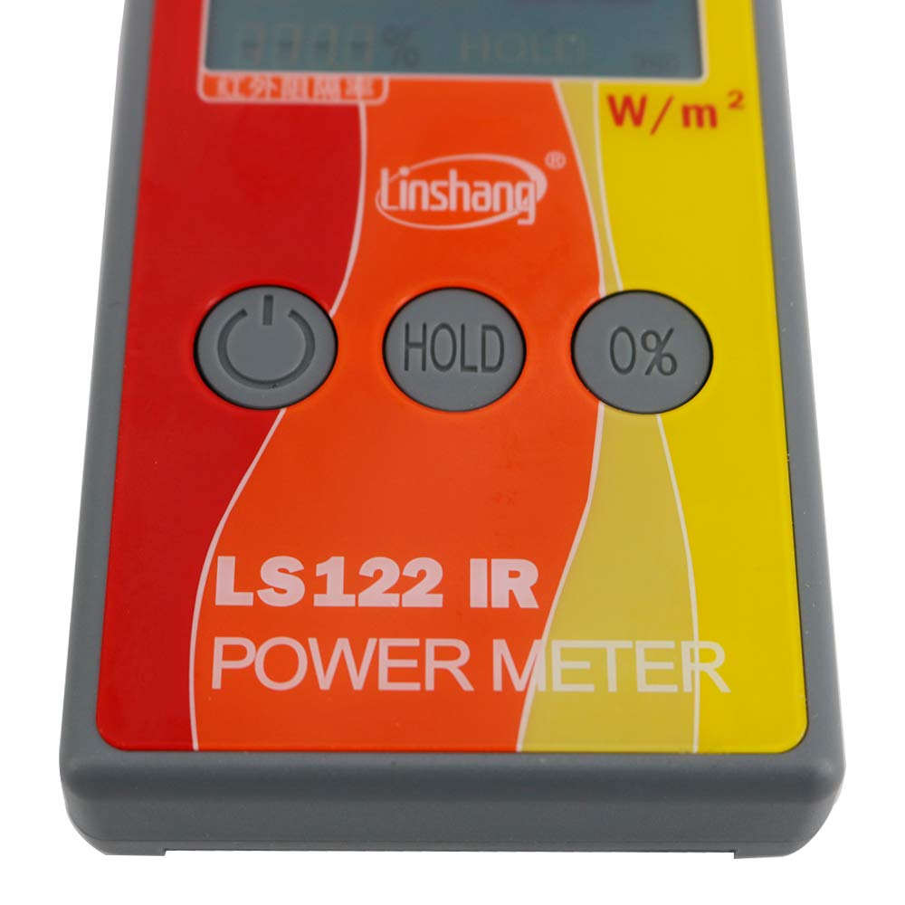 Graigar LS122 Handheld IR Power Meter Test Infrared Intensity Luminance with IR Rejection Heat Insulation Rate from 1000-1700nm