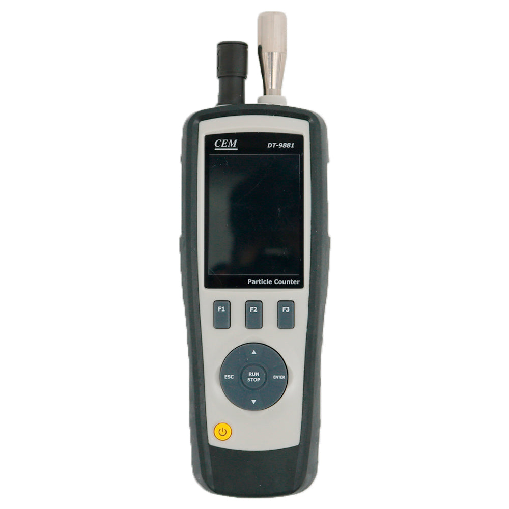 CEM DT-9881 6-Channel Air Particle Counter (0.3 0.5 1.0 2.5 5.0 10um) 2.8 Inch TFT Color LCD Display Photo Camera Gas Analyzers