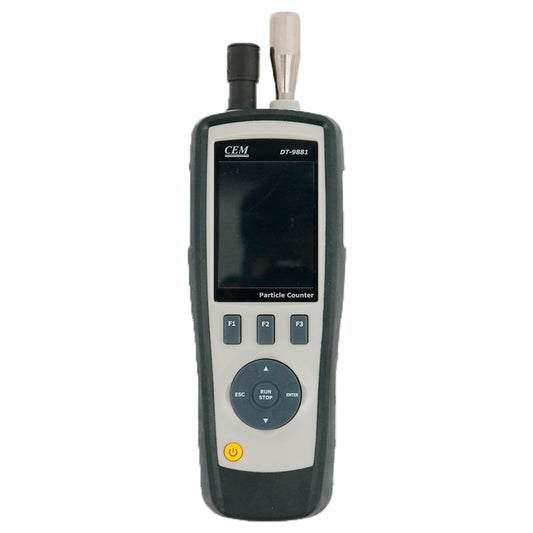 CEM DT-9881 6-Channel Air Particle Counter (0.3 0.5 1.0 2.5 5.0 10um) 2.8 Inch TFT Color LCD Display Photo Camera Gas Analyzers