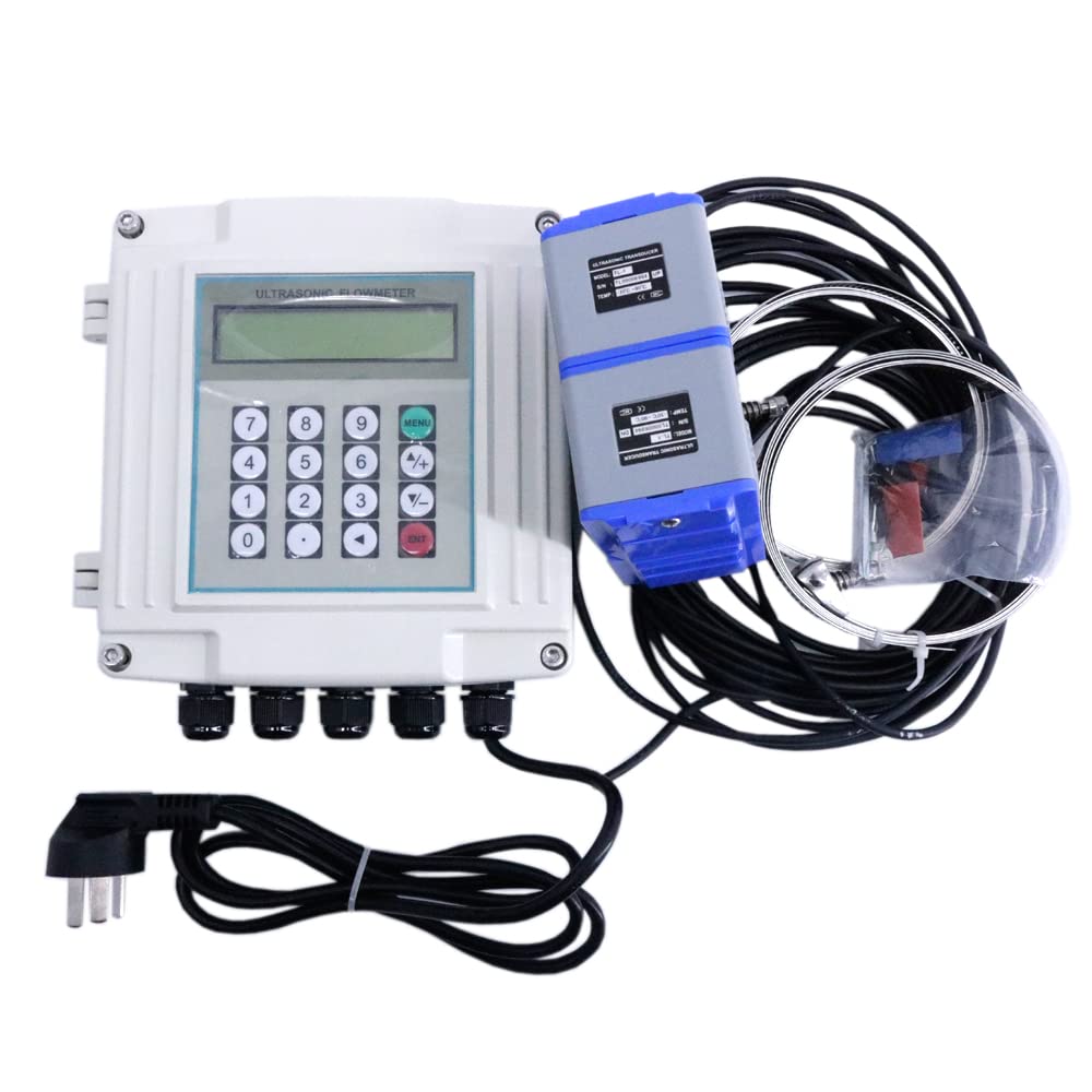 TUF-2000SW+TL-1 Fixed Ultrasonic Flow Meter for DN300-6000mm Pipe Liquid Flow Tester 11.81inch-236.22inch