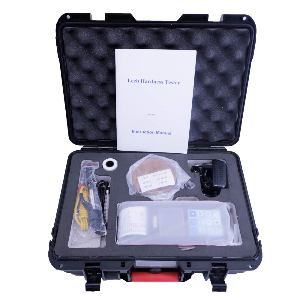 NDT290+ Portable Hardness Tester with D Impact Device and Built-in Printer for HL, HB, HRB, HRC, HRA, HV, HS