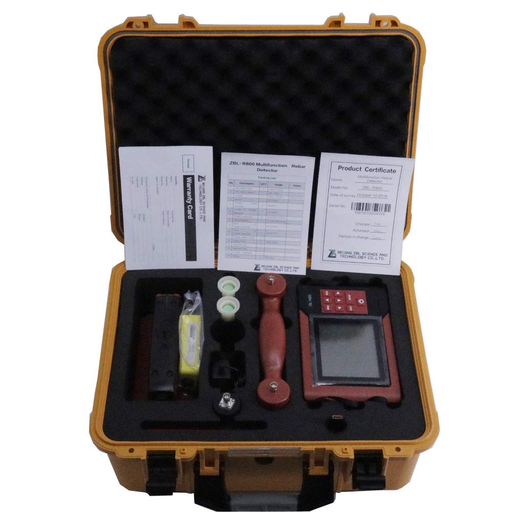 Graigar ZBL-R800 Multi-Function Concrete Rebar Detector Locator Scanner ZBLR800 Integrated Rebar Detector Rebar Locator Rebar Corrosion Detector