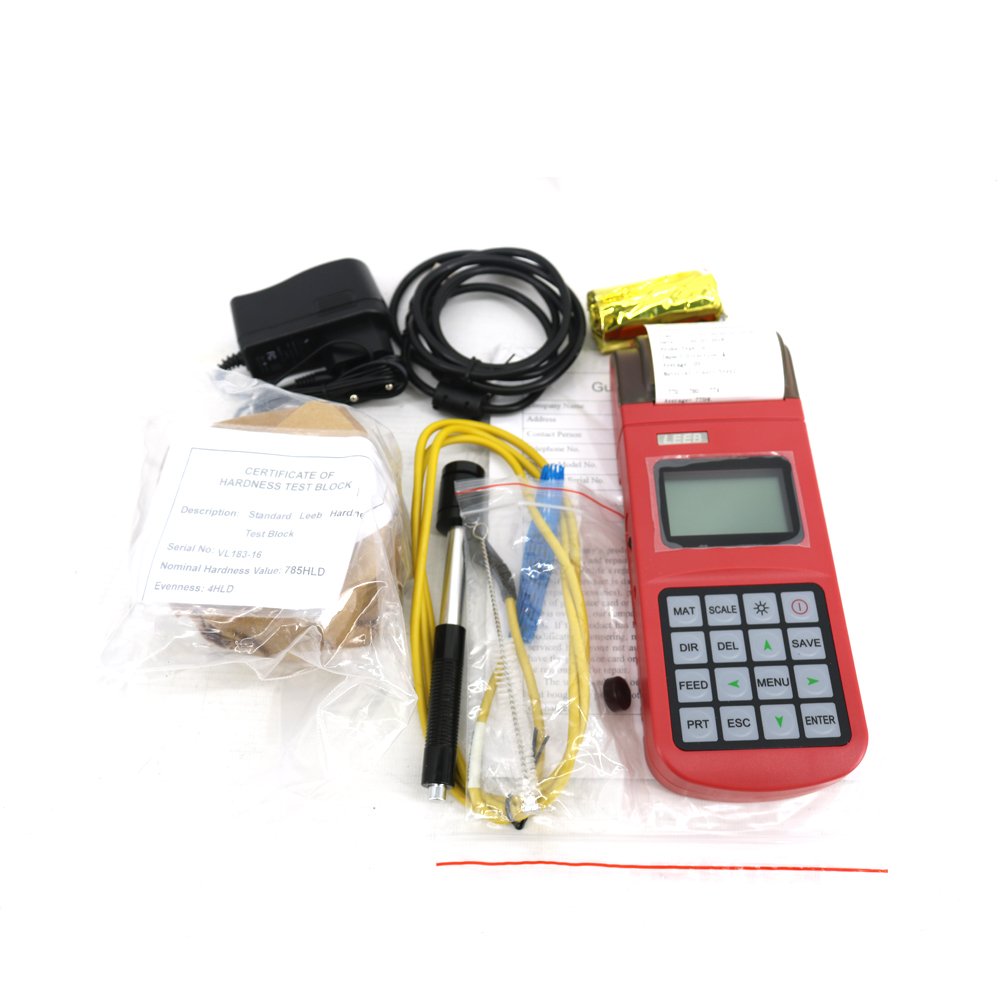 Graigar MH320 Leeb Hardness Tester Meter Gauge with 170 to 960 HLD HL HB HRB HRC HRA HV HS Hardness Scale High Brightness Durometer D type Hardness Block