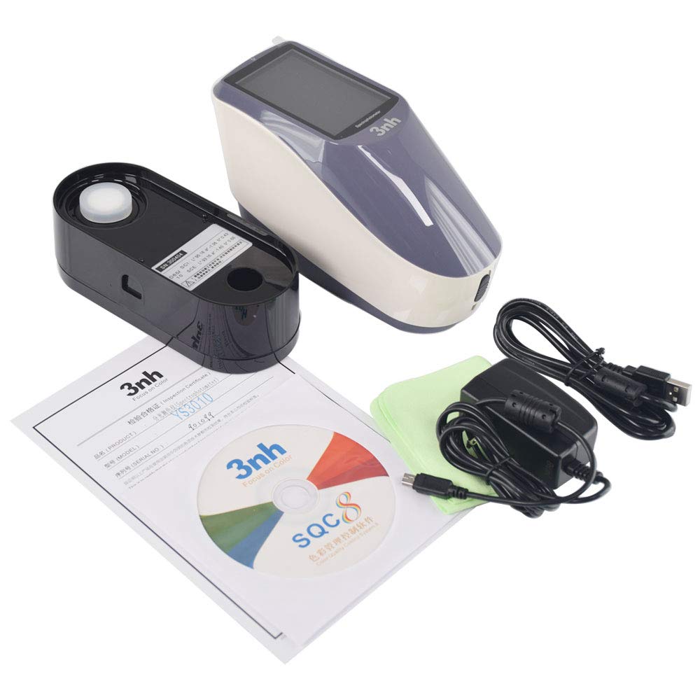 Graigar YS3010 High Precise Portable Handheld Grating Spectrophotometer with 8mm Measuring Aperture Color Matching