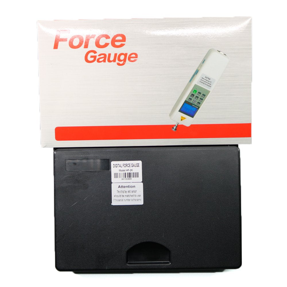 Graigar Digital Force Gauge HF-2K with S External Sensor 2000N 200KG 440LB Push Pull Force Gauge Tensile Tester
