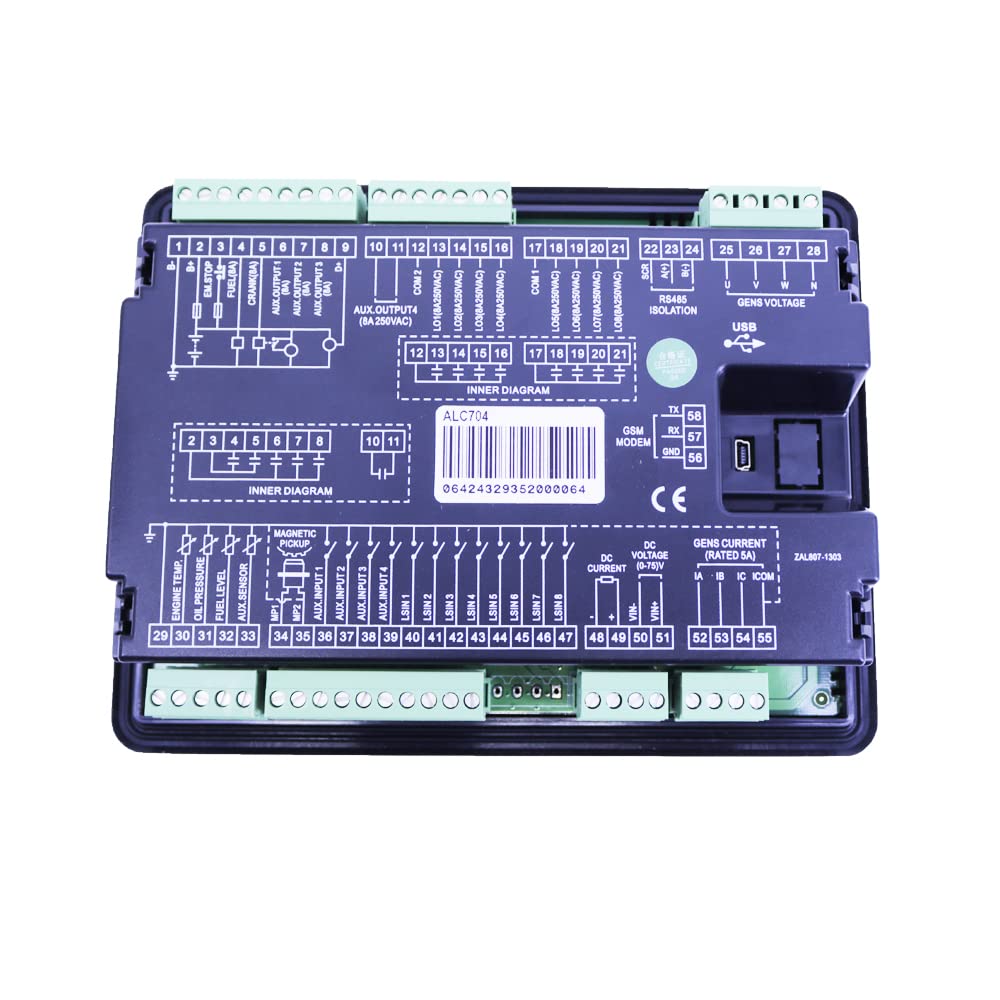 Smartgen ALC704 Single Light Tower Controller Remote Start/Stop Monitor Module Illumination Controller