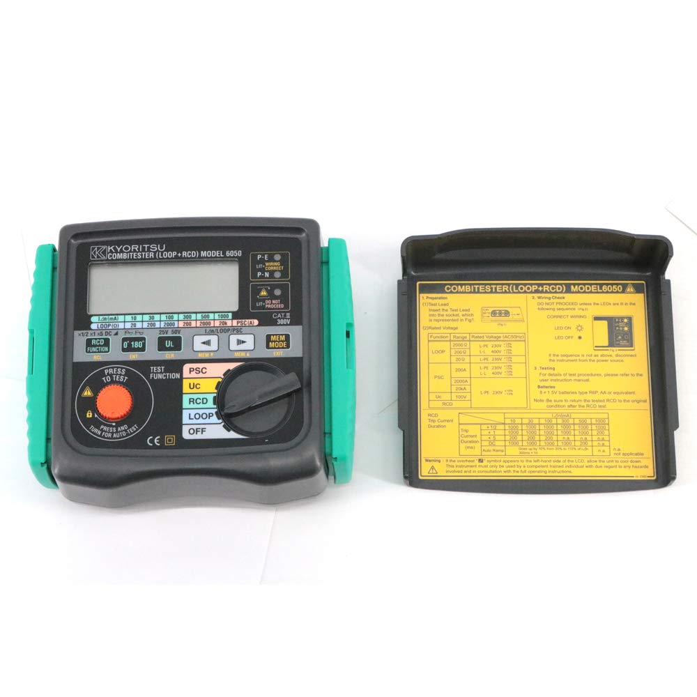 Kyoritsu 6050 Multi Function Testers Combitester (Loop + RCD) 2 in 1 Loop Tester RCD Tester