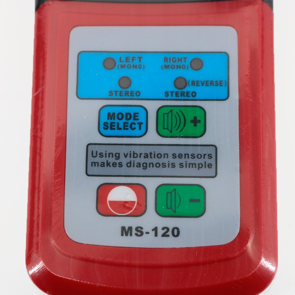 Graigar MS120 Digital Mechanic's Stethoscope Fault Diagnosis MS-120 Sensor Signal 10~10K Hz 100dB for Ship Automobile Manufacture Machine Appliance