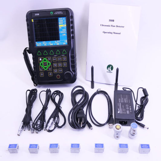 Graigar Handheld Ultrasonic Flaw Detector MFD350B NDT with Extra Probes and Cables