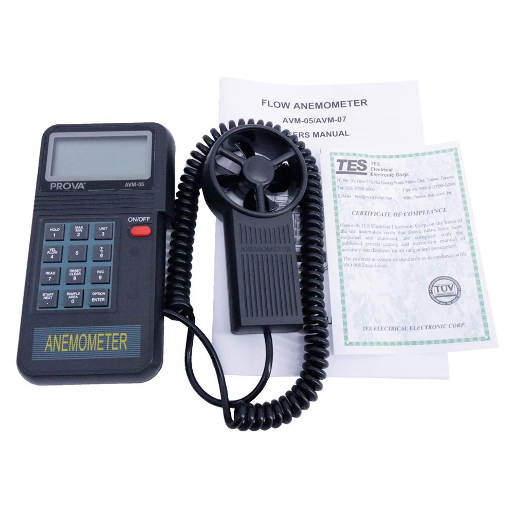AVM-05 Digital Anemometer K Type Thermocouple Air Flow/Temperature Meter