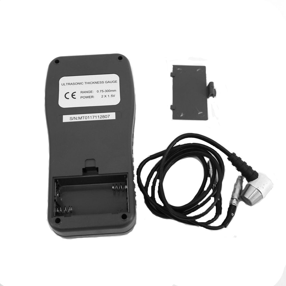 Graigar MT150 Ultrasonic Thickness Meter Gauge Tester Measuring Range 0.75mm-300mm with LCD Backlight Display Resolution 0.1mm