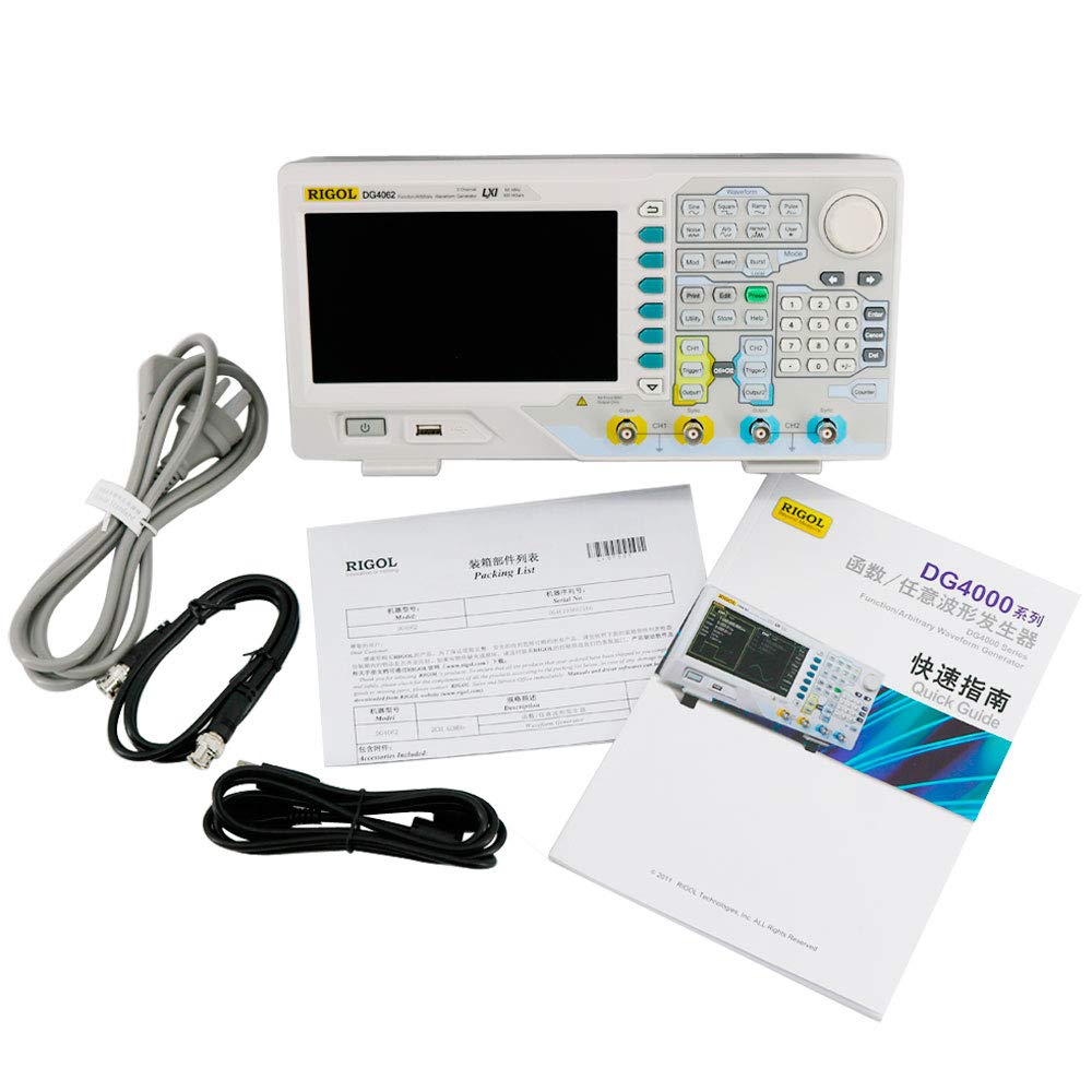 Graigar DG4062 Function Arbitrary Waveform Signal Generator 3 Models Have Standard 2 Full Functional Channels