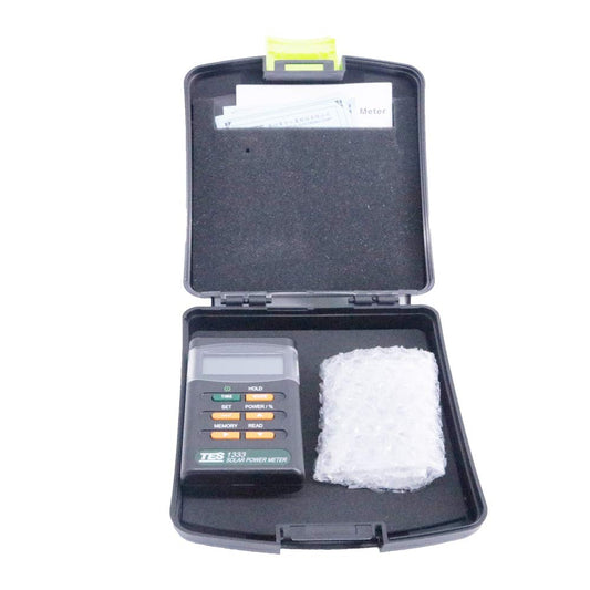 TES-1333 Solar Power Tester Meter Digital Solar Radiation Detector Range 2000W/m2 Spectral Response 400-1100nm