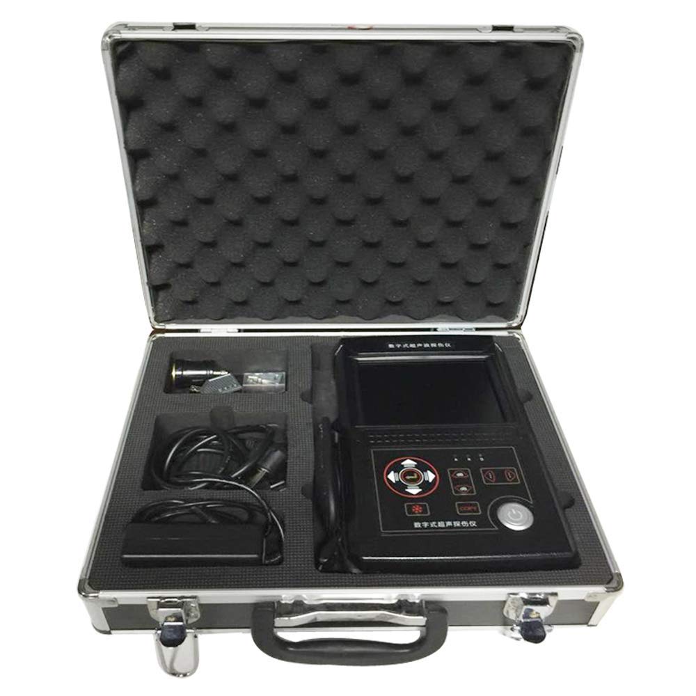 Graigar Leeb500 Digital Ultrasonic Flaw Detector Scanning Range 0 to 6000mm Velocity Range(m/s) 1000-9999 with Automatic Calibration Probe DAC AVG USB Interface